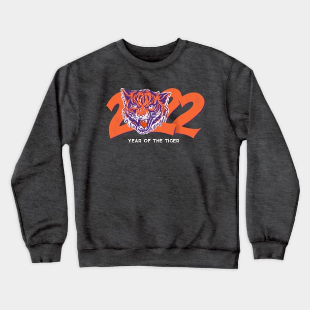 2022 Year of the Tiger // Tiger Football Crewneck Sweatshirt by SLAG_Creative